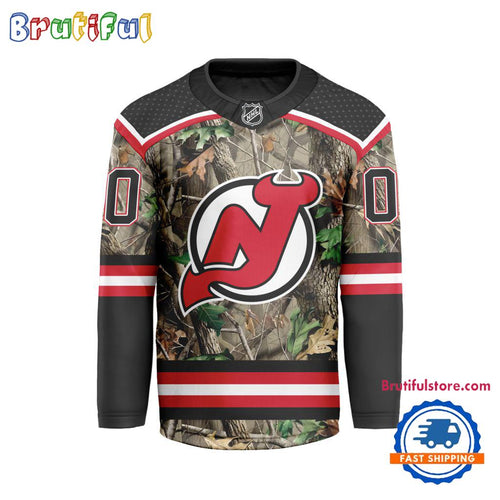 NHL New Jersey Devils Special Realtree Camo Hunting Hockey Jersey