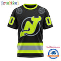 NHL New Jersey Devils Specialized FireFighter Uniforms Color Design T Shirt