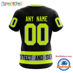 NHL New Jersey Devils Specialized FireFighter Uniforms Color Design T Shirt