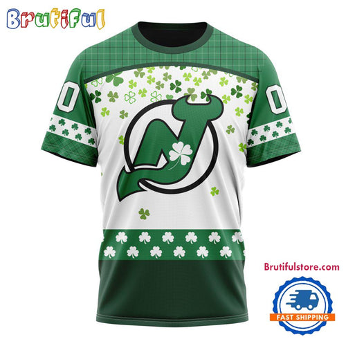NHL New Jersey Devils St. Patrick’s Day For Hockey Fans New Design T Shirt