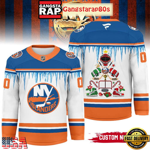 NHL New York Islanders Christmas New 2025 Custom Number Hockey Jersey