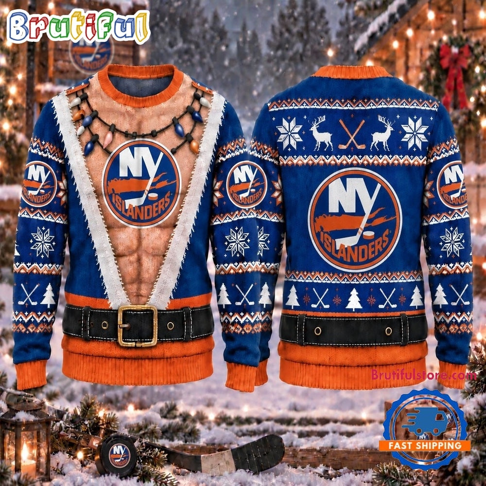 NHL New York Islanders Funny Body Christmas Ugly Sweater