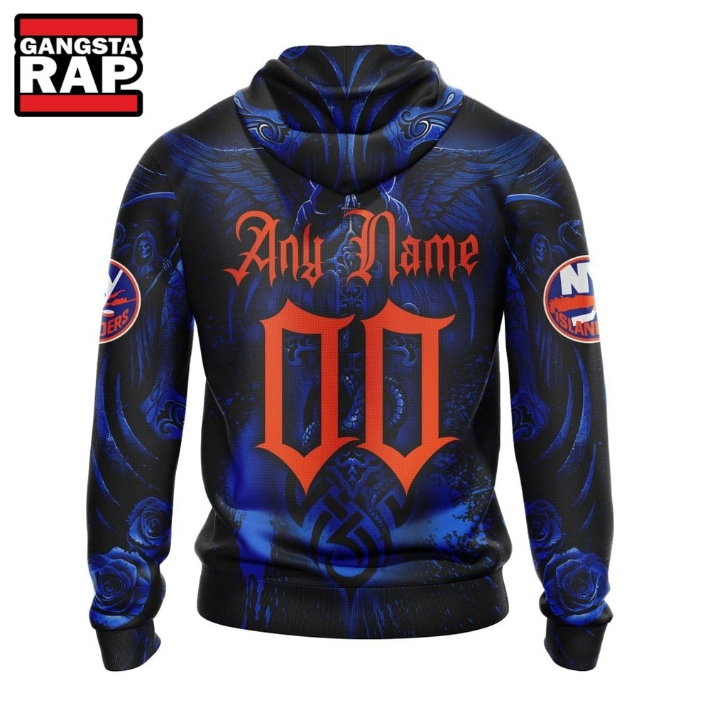 NHL New York Islanders Special Design Halloween With Skull Art Hoodie, T Shirt