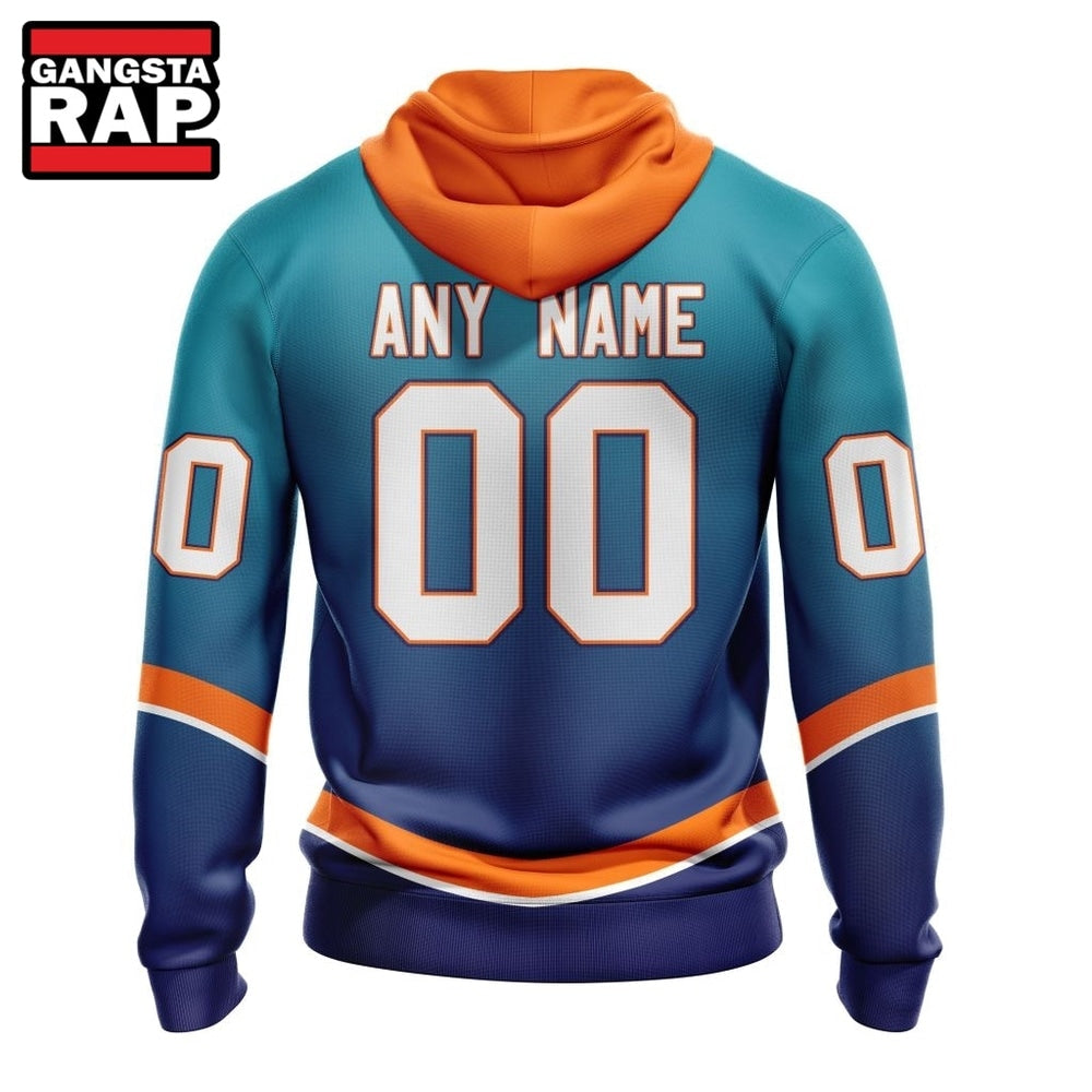 NHL New York Islanders Special Retro Gradient Design Hoodie, T Shirt