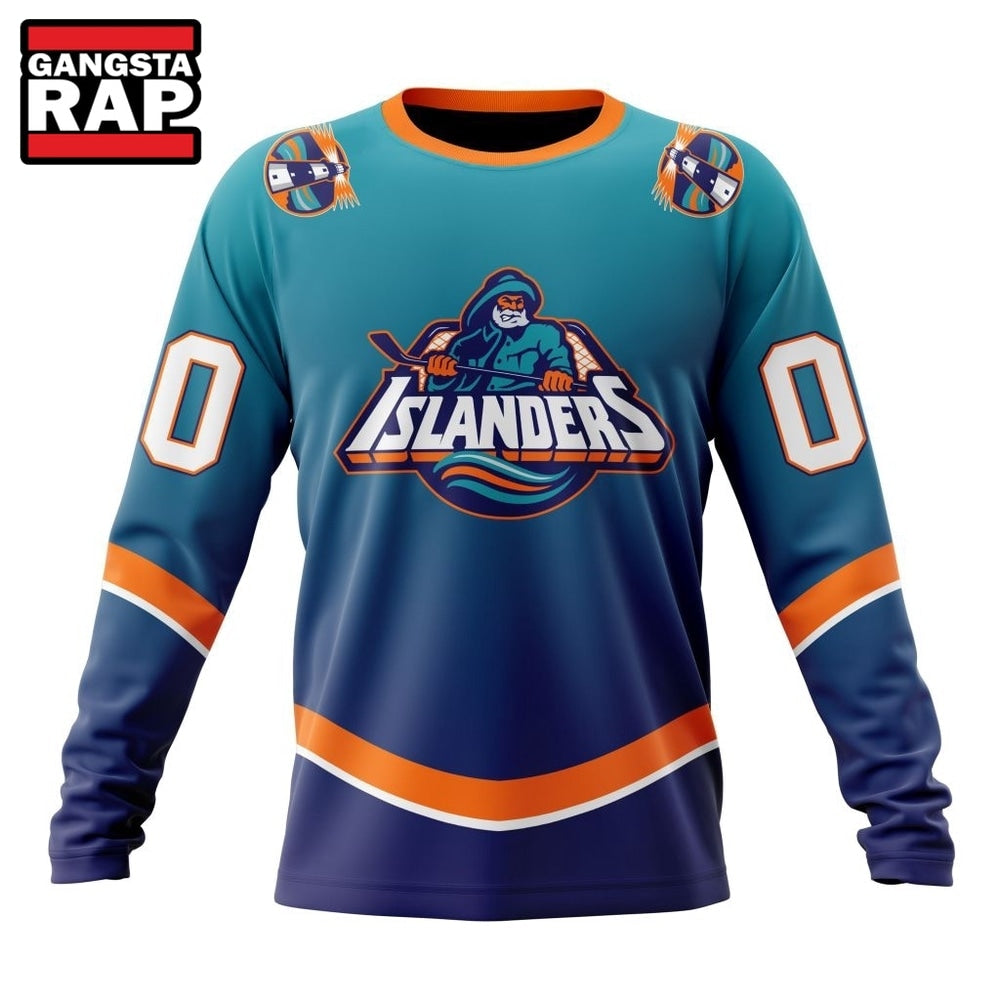 NHL New York Islanders Special Retro Gradient Design Hoodie, T Shirt