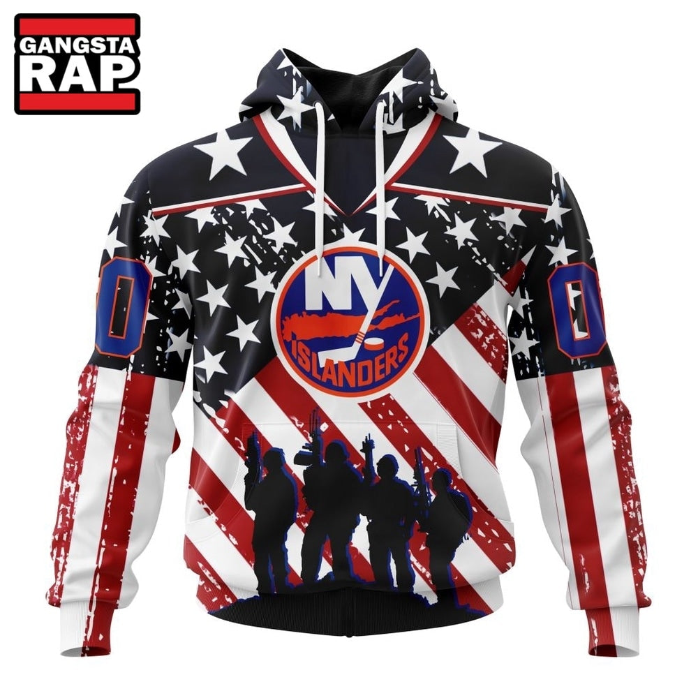 NHL New York Islanders Specialized Kits For Honor USS Military Hoodie, Hoodie T-Shirt