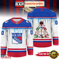 NHL New York Rangers Christmas New 2025 Custom Number Hockey Jersey