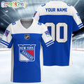 NHL New York Rangers Hockey Team Personalized Football Jersey
