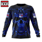 NHL New York Rangers Special Design Halloween With Skull Art Hoodie, T Shirt