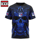 NHL New York Rangers Special Design Halloween With Skull Art Hoodie, T Shirt
