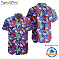 NHL New York Rangers Special Flamingo Hawaiian Design Button Shirt