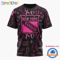 NHL New York Rangers Special Pink Breast Cancer Awareness New Design T Shirt