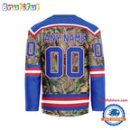 NHL New York Rangers Special Realtree Camo Hunting Hockey Jersey