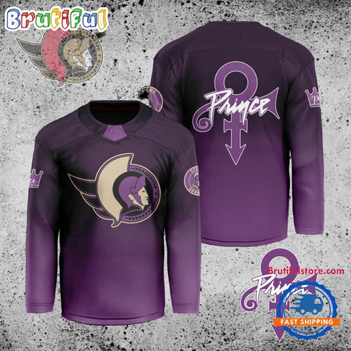 NHL Ottawa Senators Personalized Prince Night Hockey Jersey