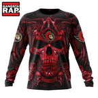 NHL Ottawa Senators Special Design Halloween With Skull Art Hoodie, T Shirt