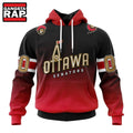 NHL Ottawa Senators Special Retro Gradient Design Hoodie, T Shirt