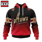 NHL Ottawa Senators Special Retro Gradient Design Hoodie, T Shirt