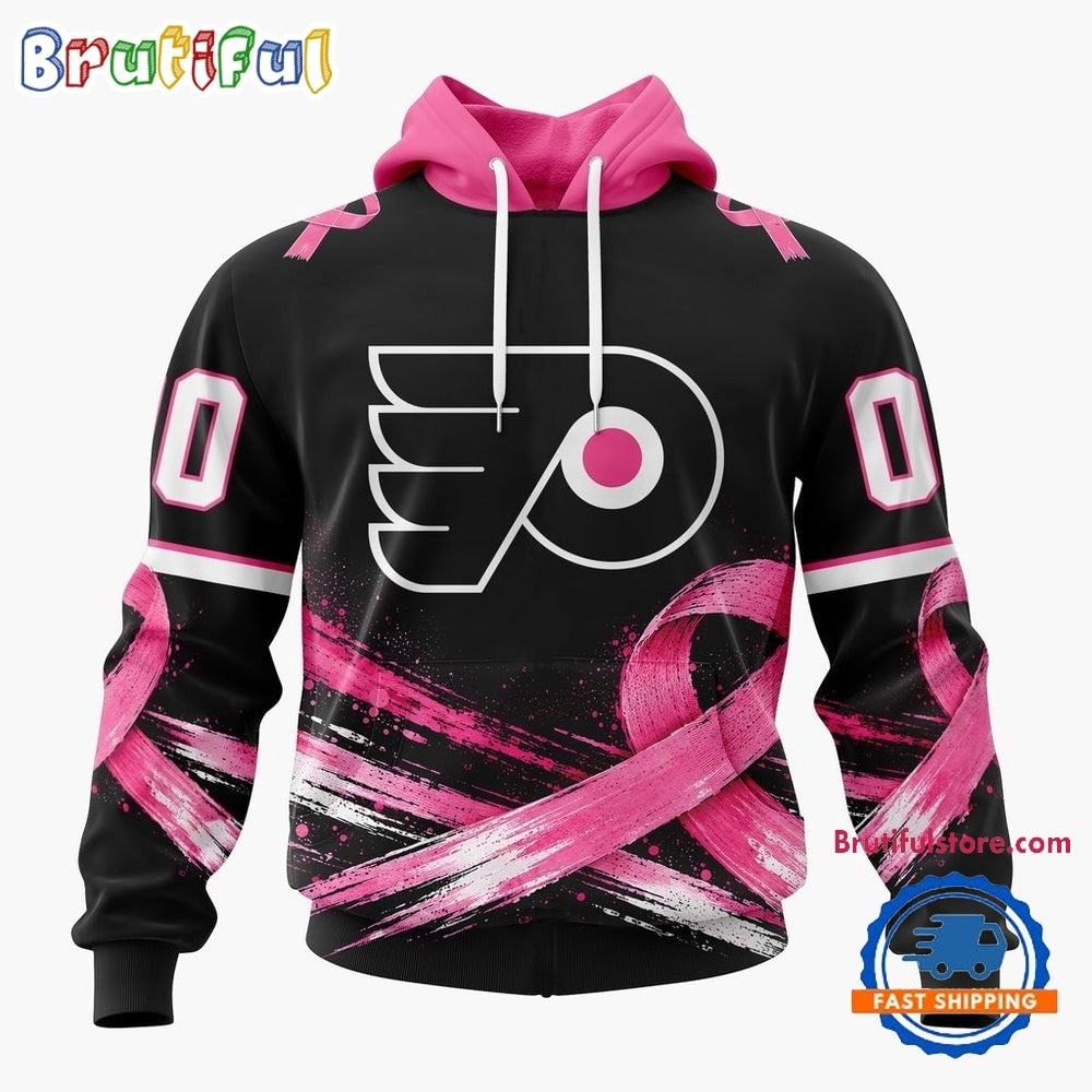 NHL Philadelphia Flyers 2026 Hockey Pink Fights Breast Cancer Design Hoodie, TShirt, Sweatshirt