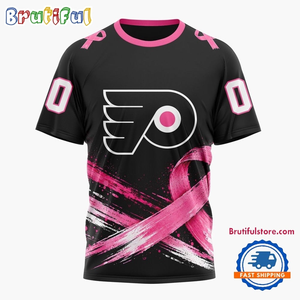 NHL Philadelphia Flyers 2026 Hockey Pink Fights Breast Cancer Design Hoodie, TShirt, Sweatshirt