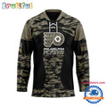 NHL Philadelphia Flyers Custom Honoring Veterans Camo Hockey Jersey