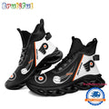 NHL Philadelphia Flyers Custom Name High Top Max Soul Shoes, Hockey Team Design Shoes Sneaker