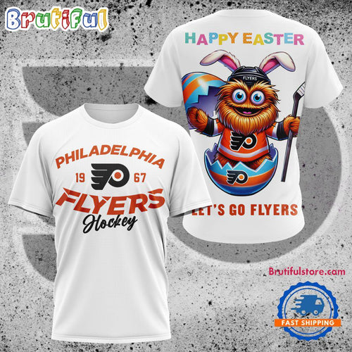 NHL Philadelphia Flyers Hockey Team Mascot Design Happy Easter Day T Shirt