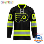 NHL Philadelphia Flyers Honoring Firefighters Lace Hockey Jersey