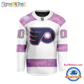 NHL Philadelphia Flyers Personalized Hockey Fights Cancer Design Jersey