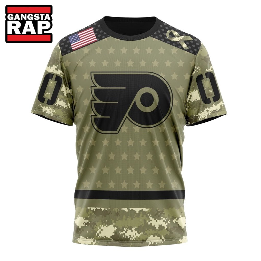 NHL Philadelphia Flyers Special Camo Military Appreciation Hoodie, T Shirt
