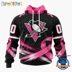 NHL Pittsburgh Penguins 2026 Hockey Pink Fights Breast Cancer Design Hoodie, TShirt, Sweatshirt