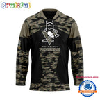 NHL Pittsburgh Penguins Custom Honoring Veterans Camo Hockey Jersey