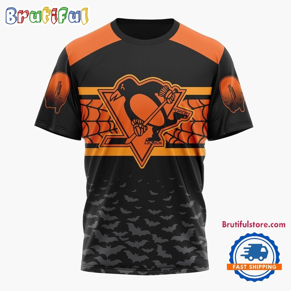 NHL Pittsburgh Penguins Halloween Design Personalized Hoodie, T Shirt, Sweatshirt