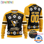NHL Pittsburgh Penguins Hockey Snow Christmas Ugly Sweater