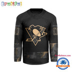NHL Pittsburgh Penguins Military Appreciation Design Hockey Jersey