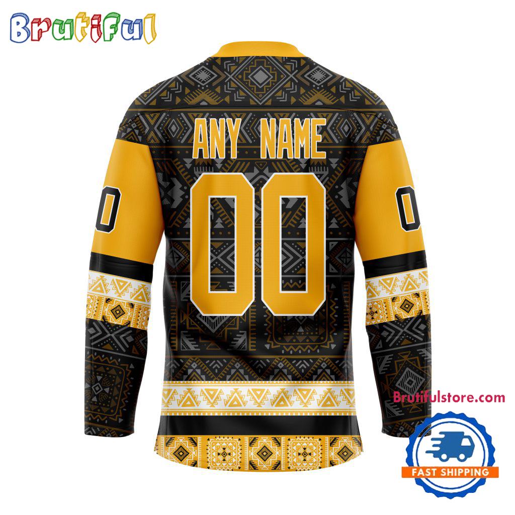 NHL Pittsburgh Penguins Personalized Native American Hockey Jersey