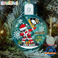 NHL Pittsburgh Penguins Personalized Santa Claus Hockey Team Logo Christmas Led Acrylic Ornament