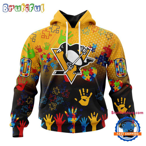 NHL Pittsburgh Penguins Special Autism Awareness Personalization Hoodie, TShirt, Sweatshirt