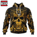 NHL Pittsburgh Penguins Special Design Halloween With Skull Art Hoodie, T Shirt