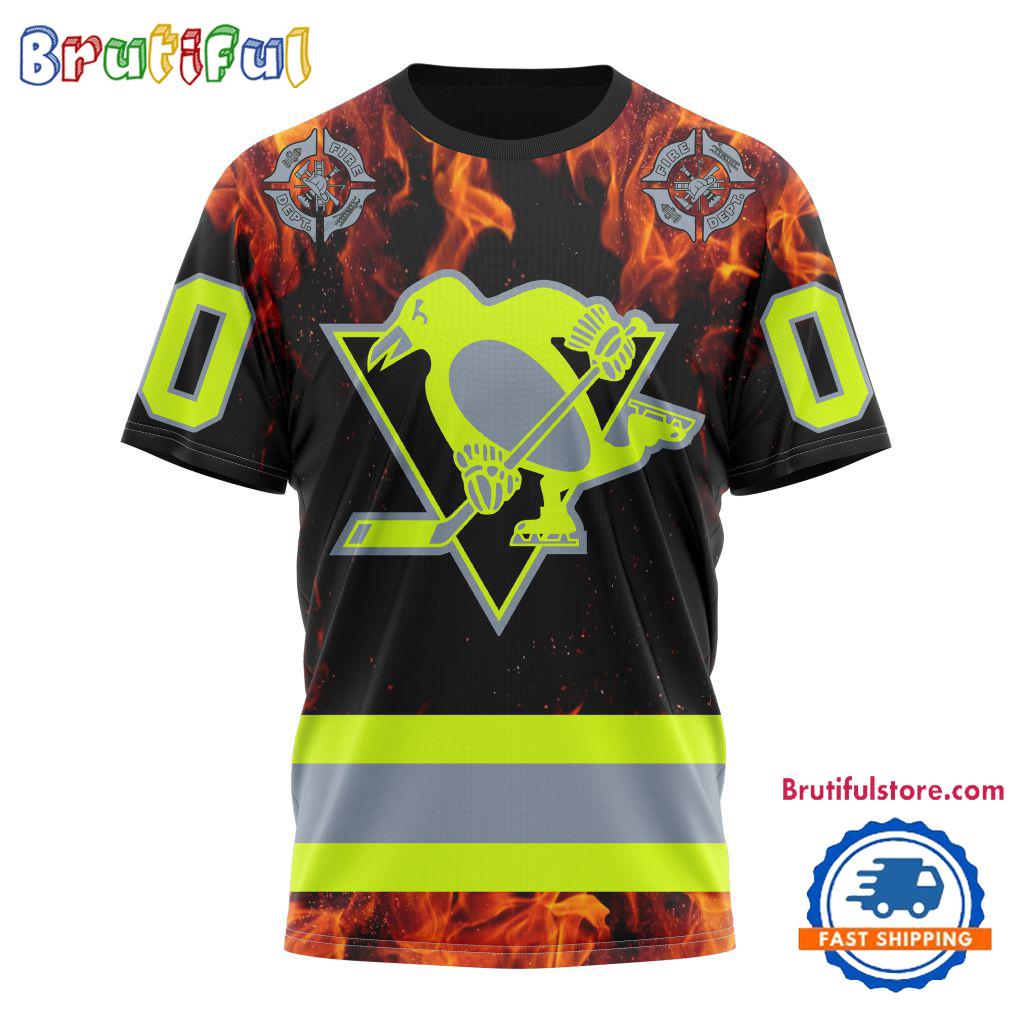 NHL Pittsburgh Penguins Special Honoring Firefighters Design T Shirt, Hoodie, Sweatshirt