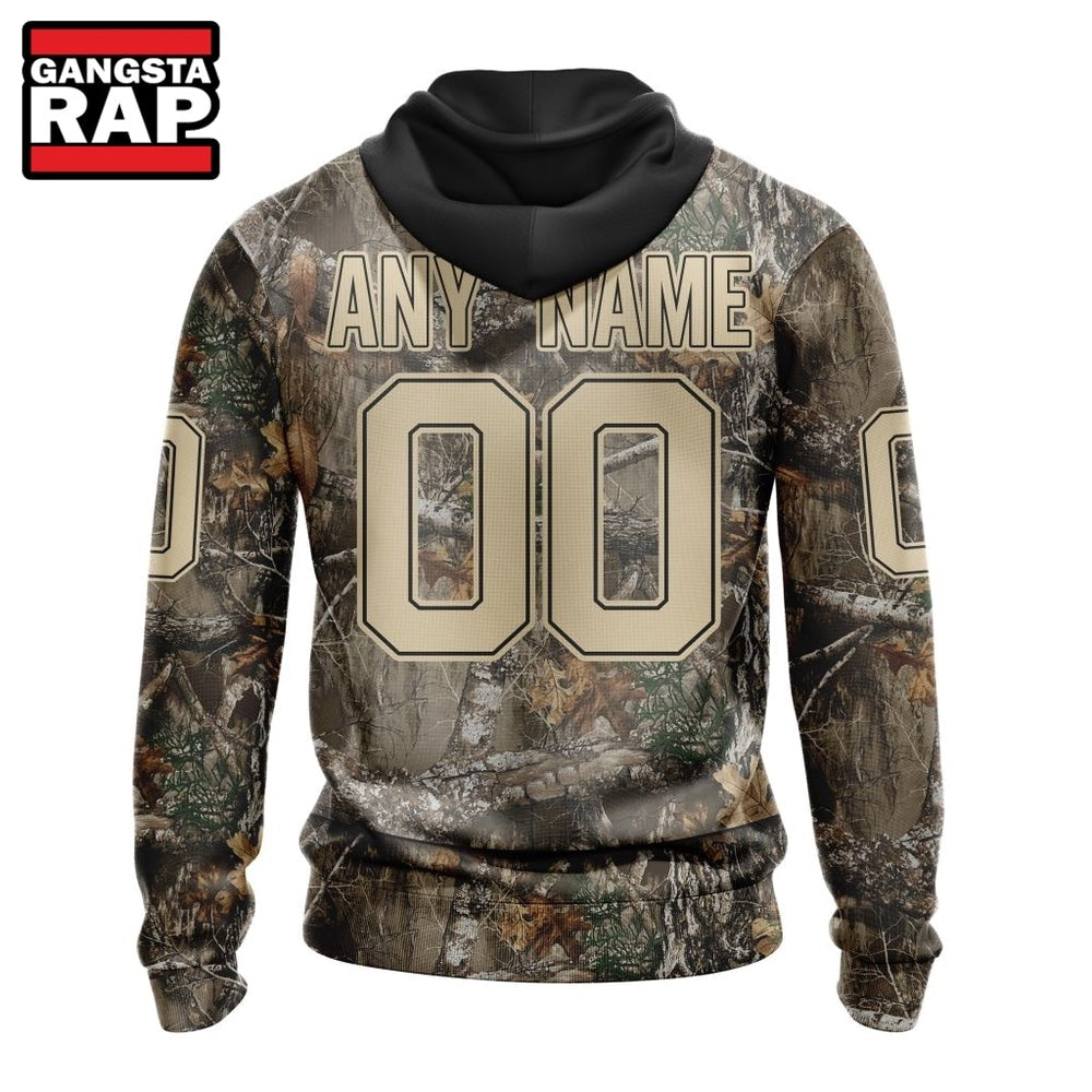 NHL Pittsburgh Penguins Specialized Unisex Vest Kits With Realtree Camo Hoodie, T Shirt