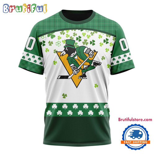 NHL Pittsburgh Penguins St. Patrick’s Day For Hockey Fans New Design T Shirt