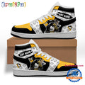 NHL Pittsburgh Penguins Team Mascot Design Air Jordan 1 Hightop Shoes