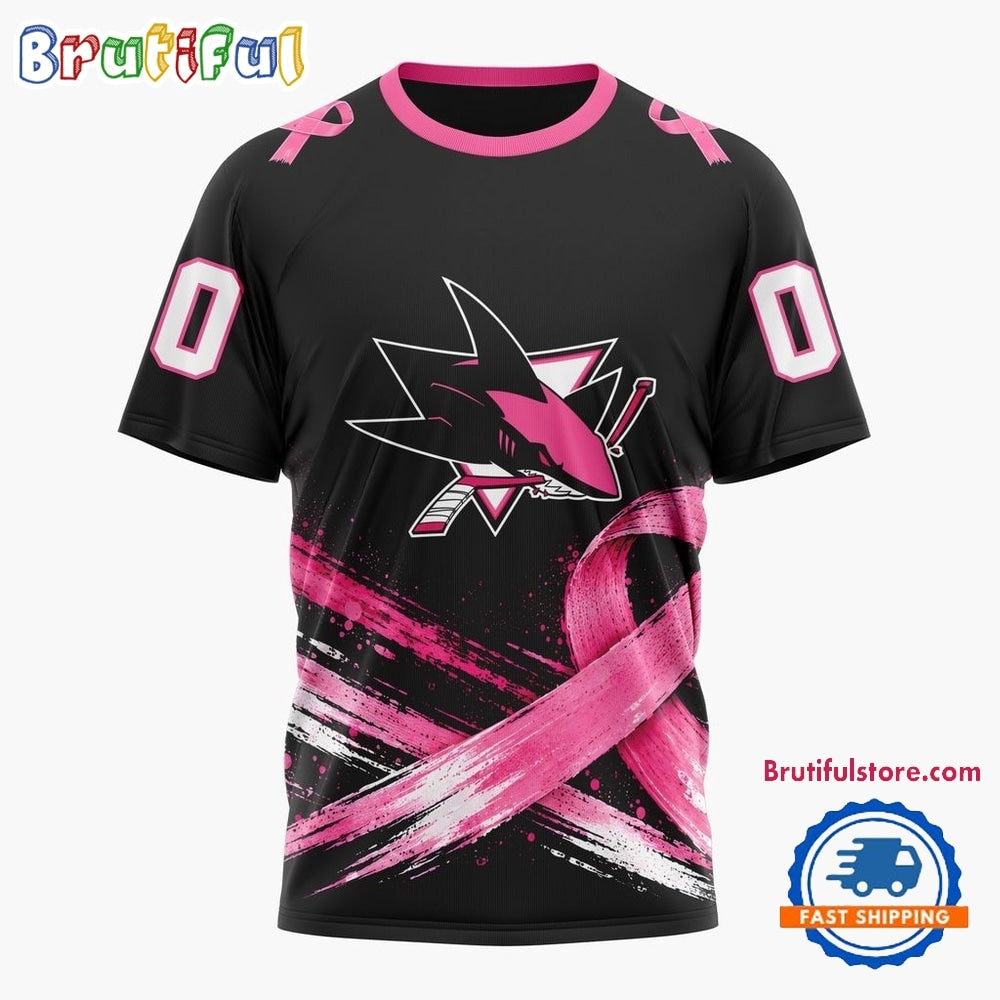 NHL San Jose Sharks 2026 Hockey Pink Fights Breast Cancer Design Hoodie, TShirt, Sweatshirt