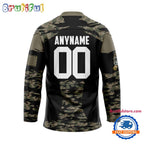 NHL San Jose Sharks Custom Honoring Veterans Camo Hockey Jersey