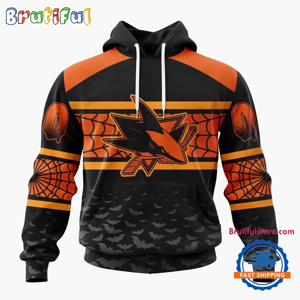 NHL San Jose Sharks Halloween Design Personalized Hoodie, T Shirt, Sweatshirt