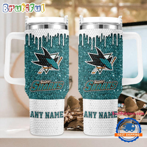 NHL San Jose Sharks Personalized Stanley Diamond Tumbler 40oz