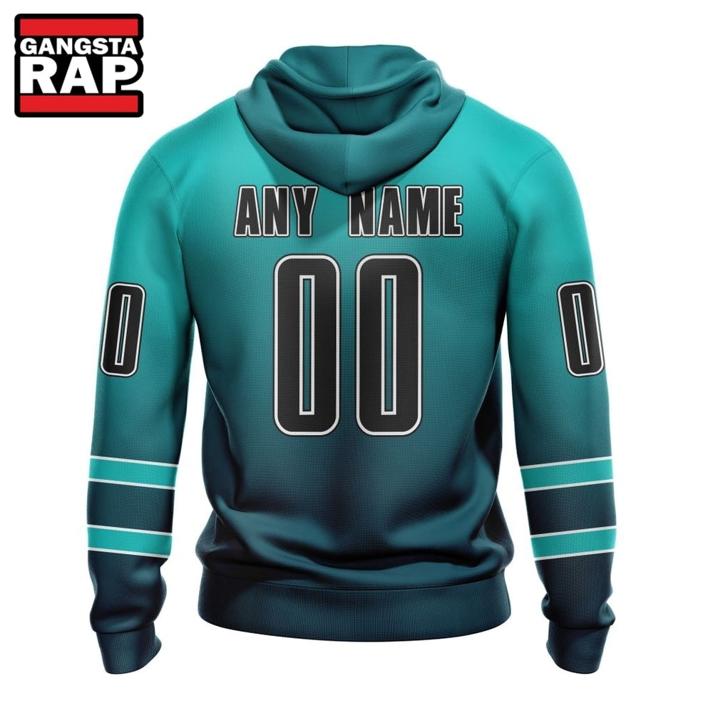 NHL San Jose Sharks Special Retro Gradient Design Hoodie, T Shirt