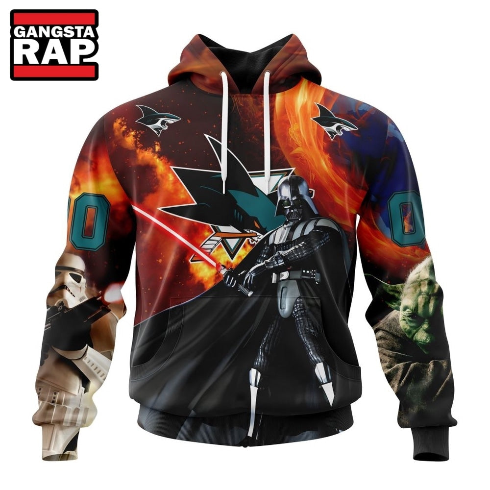 NHL San Jose Sharks x Star War Specialized Design Hoodie, T Shirt