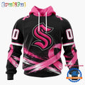 NHL Seattle Kraken 2026 Hockey Pink Fights Breast Cancer Design Hoodie, TShirt, Sweatshirt