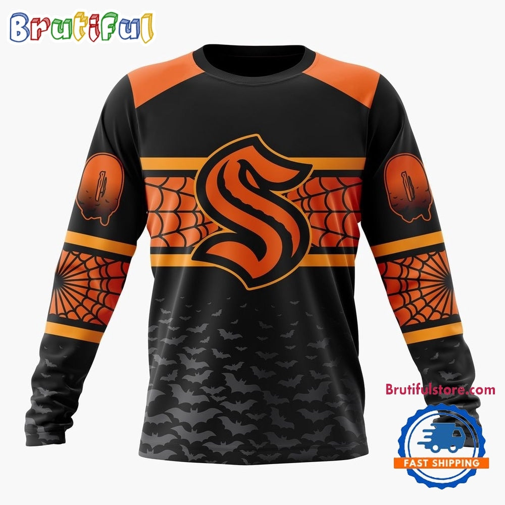 NHL Seattle Kraken Halloween Design Personalized Hoodie, T Shirt, Sweatshirt